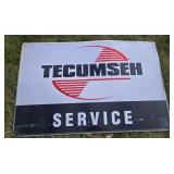 TECUMSEH SERVICE METAL SIGN