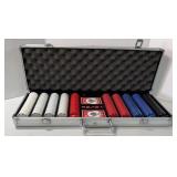 POKER SET IN ALUMINIUM CASE