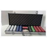 TEXAS HOLDEM POKER SET IN ALUMINIUM CASE