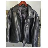 CALVIN KLEIN MENS LEATHER JACKET