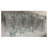 (12) FLEUR DE LIS BEER GLASSES