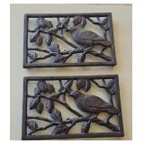 (2) CAST IRON TRIVETS