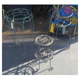 (3) METAL PLANT STANDS