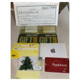 LOT OF GIFT CARDS