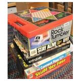 GAMES, PUZZLES, ROCK TUMBLER