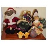 CHRISTMAS BEARS, SANTA CLAUS, ANGEL DECOR