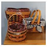 (3) LONGABERGER BASKETS