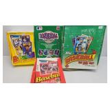 (4) BOXES BASEBALL CARDS