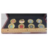 2000 24KT GOLD PLATED PROOF SET & RAREST STAMP