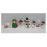 SOMERSAULTING SNOWMEN & OTHER FIGURINES