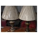 (2) BRASS LAMPS