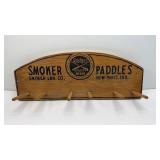 SMOKER PADDLES OAR DISPLAY SIGN