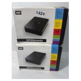 (2) WD ELEMENTS 1.5 TB EXTERNAL HARD DRIVE