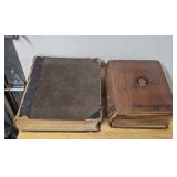 1896 MILITARY BOOK & 1851 BIBLE