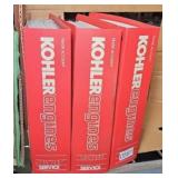 (3) KOHLER PARTS & SERVICE MANUALS TRADE ACCT