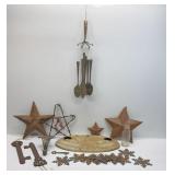 METAL SNOWFLAKES, STARS & OTHER METAL DECOR