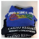 (2) CASINO QUEEN CREW NECKS & JAMAICA HOODIE