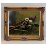 LA PASTICHE OIL ON CANVAS ORIG BY SINGER SARGENT