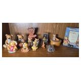 BEAR FIGURINES, PICTURE FRAME, & MORE