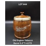 Old English Tobacco Barrel 5.5x4.5