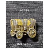 Belt Buckle - Colorized Wagon