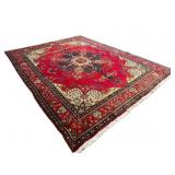 Vibrant Persian Tabriz room  size rug