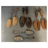 Four pair of shoe stretchers