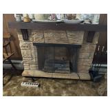 Electric fireplace mantle