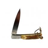 Al Mar Large Stag Folding Knife