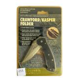 CRKT Carded Crawford Kasper Folder Knife