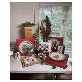 Christmas Lot w/ Lenox Plates & Decor