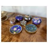 Collection Of Seven Pieces Of Cloisonnï¿½