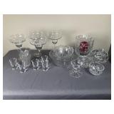 Large Glassware Lot Margarita & Shots