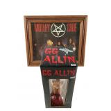 Motley Crï¿½e Framed Photo & GG Allin Bobblehead