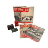 1949 Hot Rod Mags & Lightbulb Tins