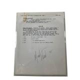 Autographed Mark Waid 1995 The Flash Script