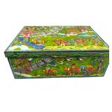 Beautiful Vntg Chinese Polychrome Enameled Box