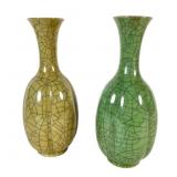 Two Chinese Celadon Vases