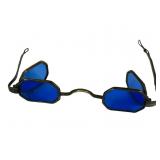 Early Blue Glass Wire Rimmed 4-Lens Sunglasses