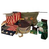 Girl Scouts & Flag Lot