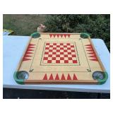 Vintage Checkered Board/ Game Board