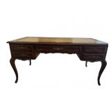 French leather top Executive partners desk