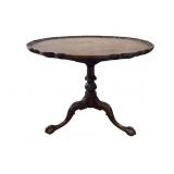 Mahogany pie crust table