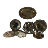 Vintage & Antique Silver Plated Trays, Bowls