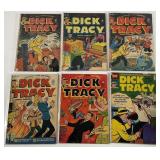 6 Issue Early Harvey Dick Tracy Lot 1950