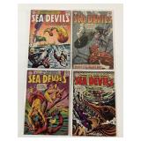 DC Sea Devils 4 Issue Early Lot Fine+ 1963-