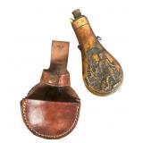 Antique Batty Copper Powder Flask