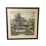 Framed Chinese Landscape Painting