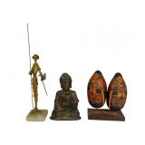 Buddha, Don Quixote & Gourd Statues