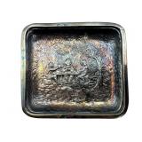 Antique Silver Repousse Mini Tray